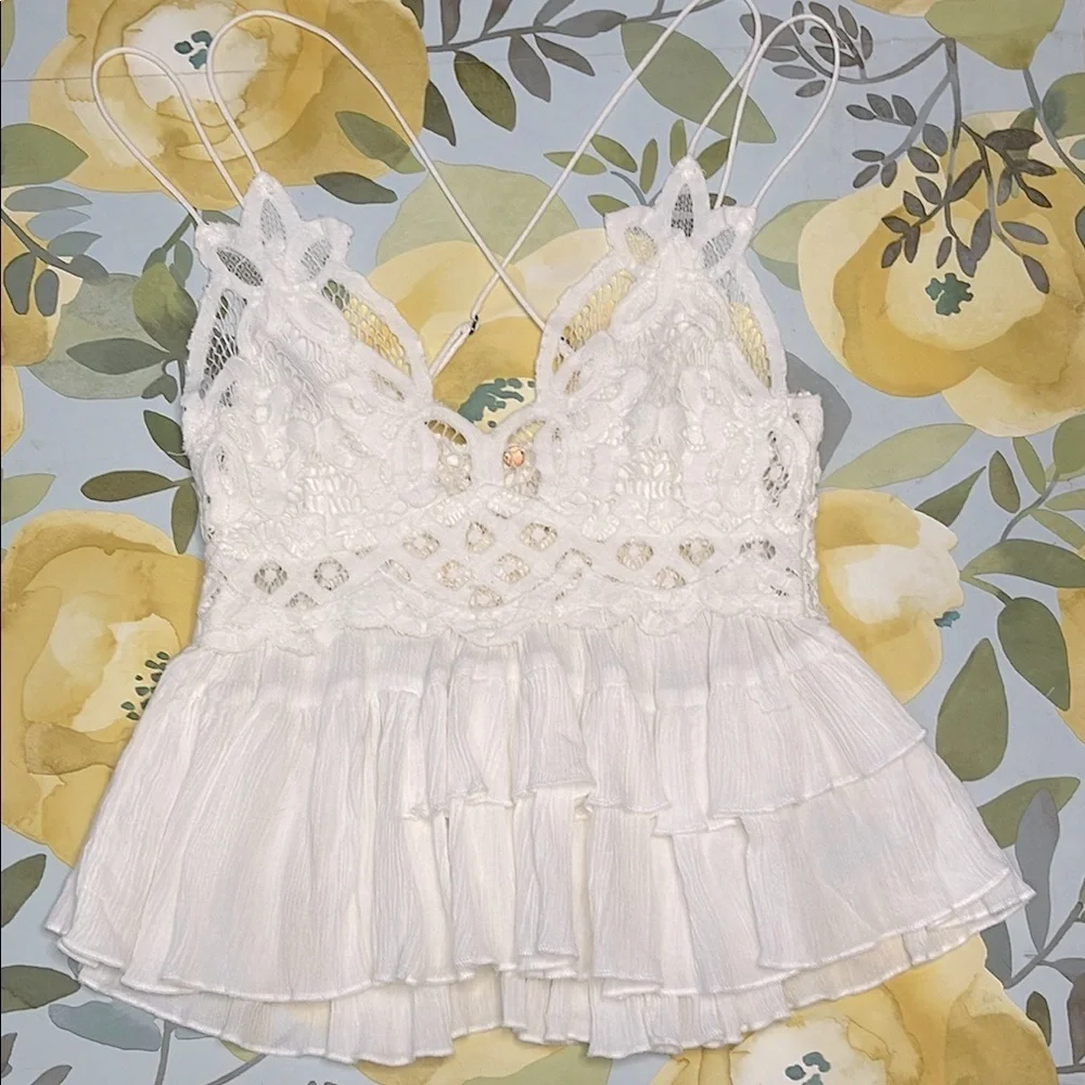 Free People white lace